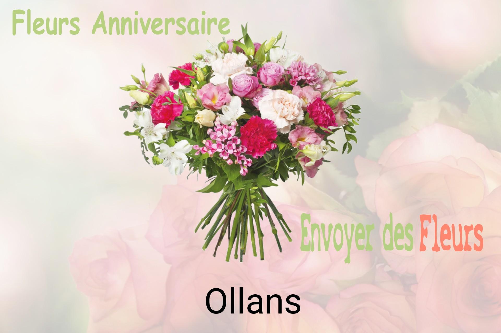 Bouquet de fleurs d’anniversaire livré à Ollans